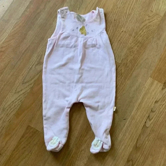 Classic Pooh Other - Classic Pooh pink baby girl embroidered Pooh sleeper, size 9 months